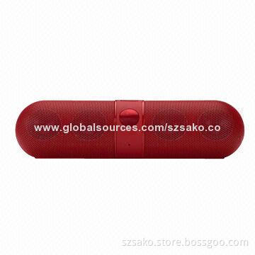 Portable Pill Bluetooth Speaker with 4 Drivers, SD Card Reader, Multicolor, High Quality, for Phones